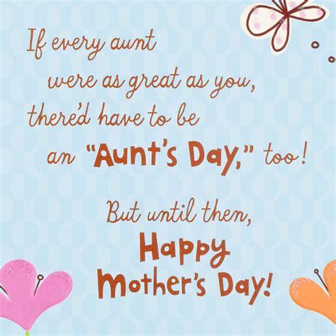 Printable Mother S Day Card For Aunt